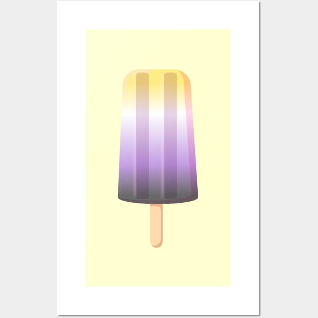 Enby Popsicle Wall Art by Banana Latte Designs